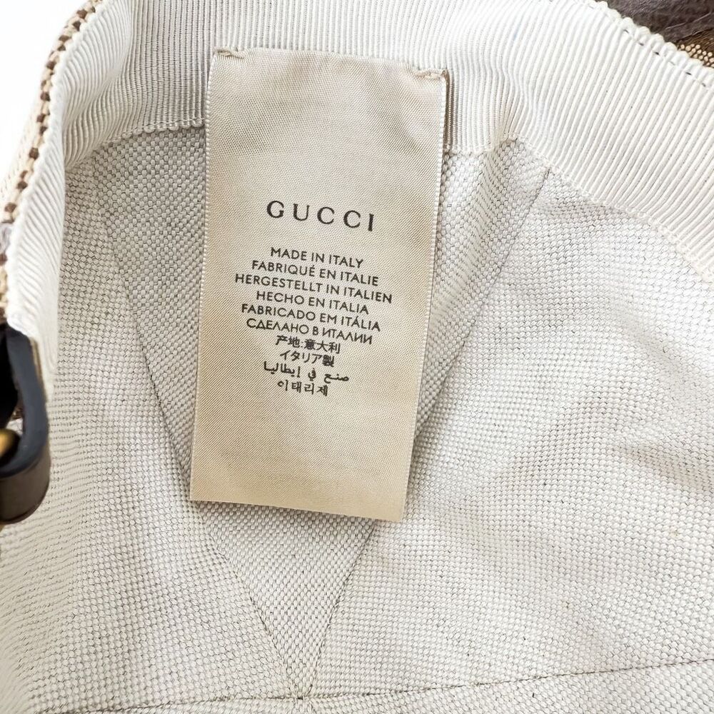 Gucci Supreme GG Jumbo Monogram Canvas Baseball Cap Designer Hat - Picture 8 of 9